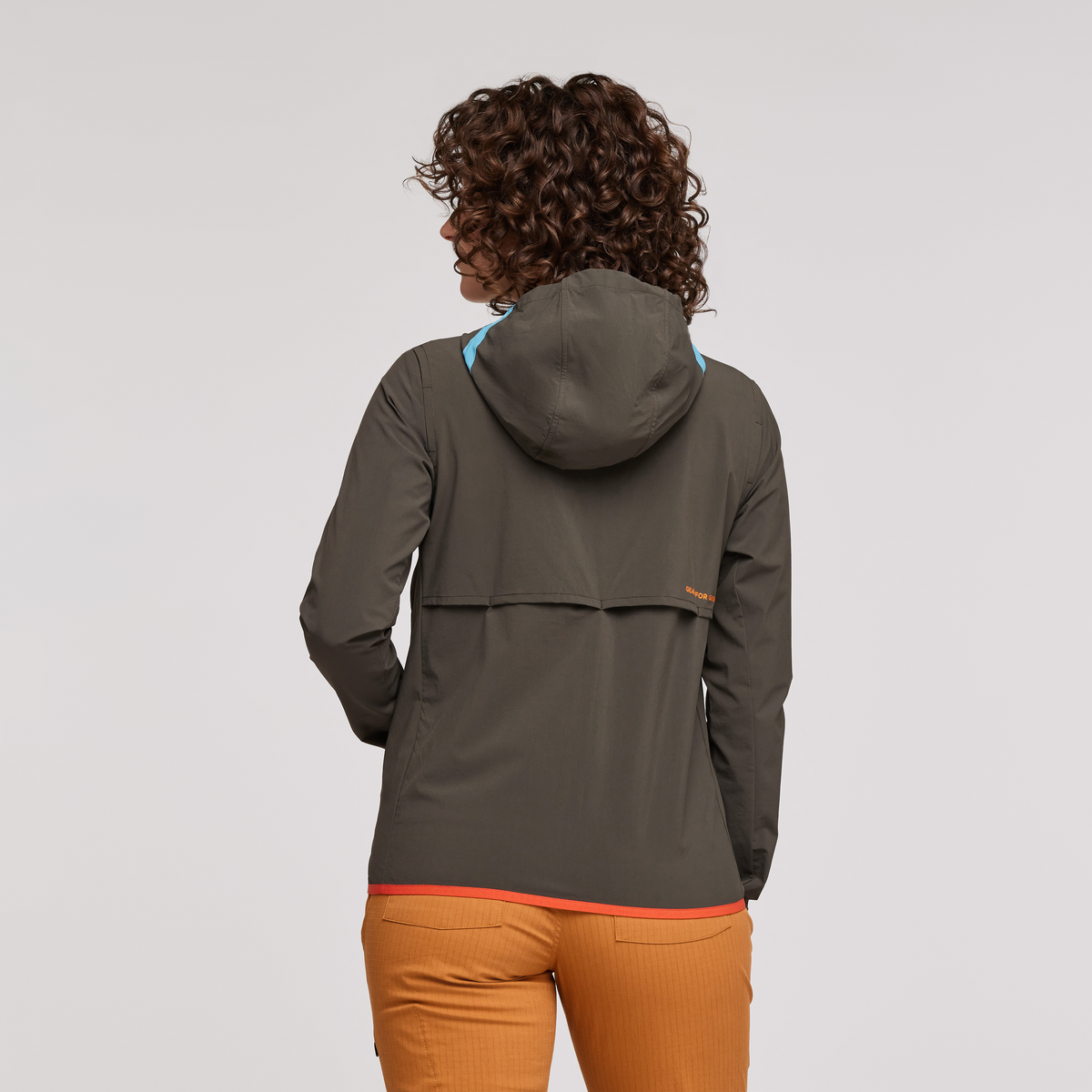 Vuelta Performance Windbreaker Jacket - Women's, Iron, Model Courtney